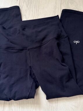 ALO Yoga Black Seamless Logo Leggings